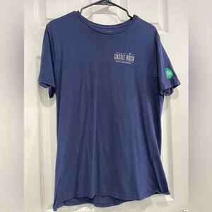 Whole Foods Navy T-shirt Castle Rock Unisex Size Medium or Large Loomstate